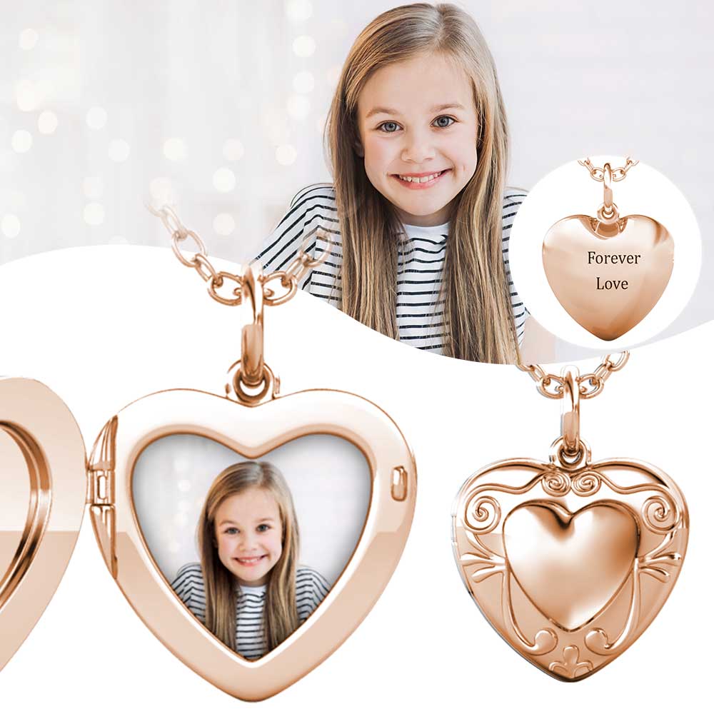 Personalised heart deals locket necklace